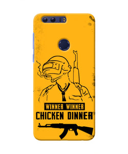 PUBG Chicken Dinner Honor 8 Real 4D Back Cover