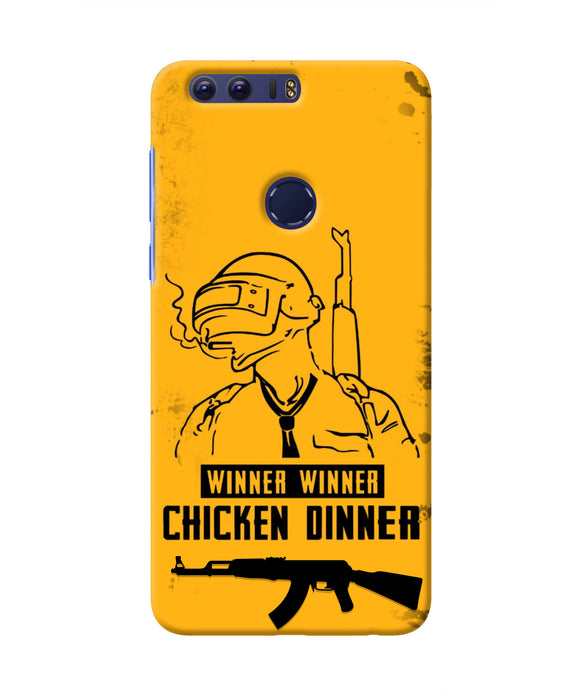 PUBG Chicken Dinner Honor 8 Real 4D Back Cover