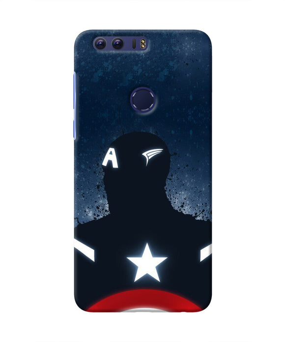 Captain america Shield Honor 8 Real 4D Back Cover