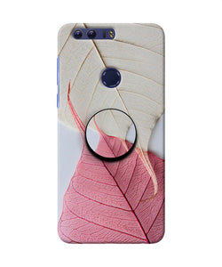 White Pink Leaf Honor 8 Pop Case