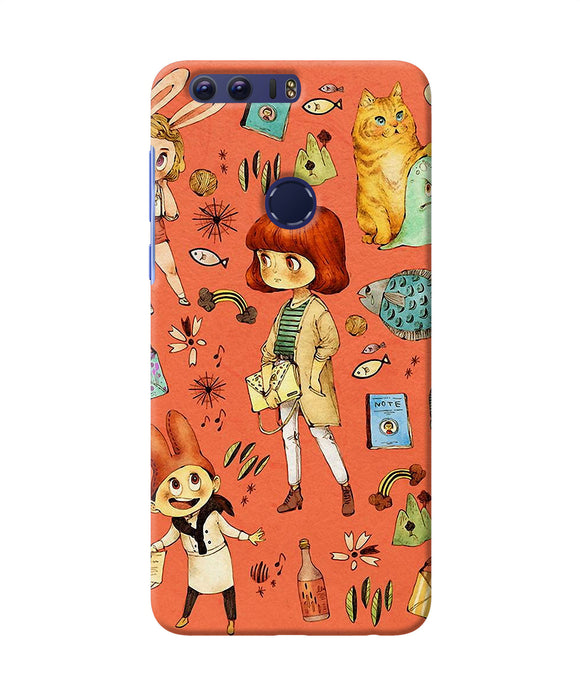Canvas Little Girl Print Honor 8 Back Cover
