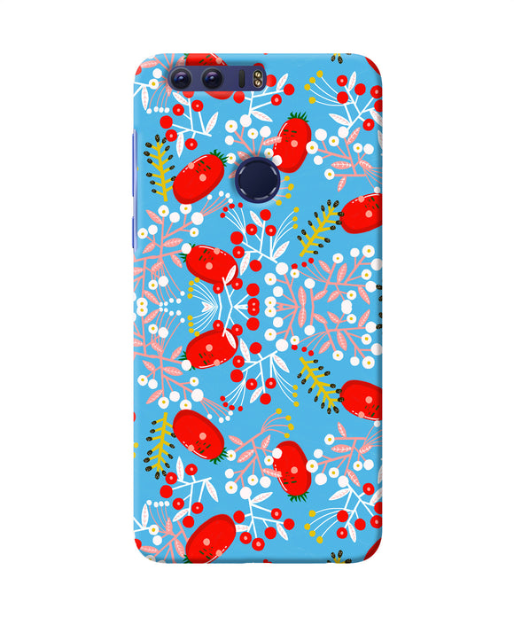 Small Red Animation Pattern Honor 8 Back Cover