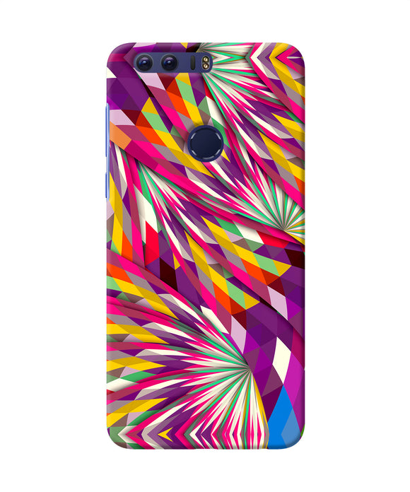 Abstract Colorful Print Honor 8 Back Cover