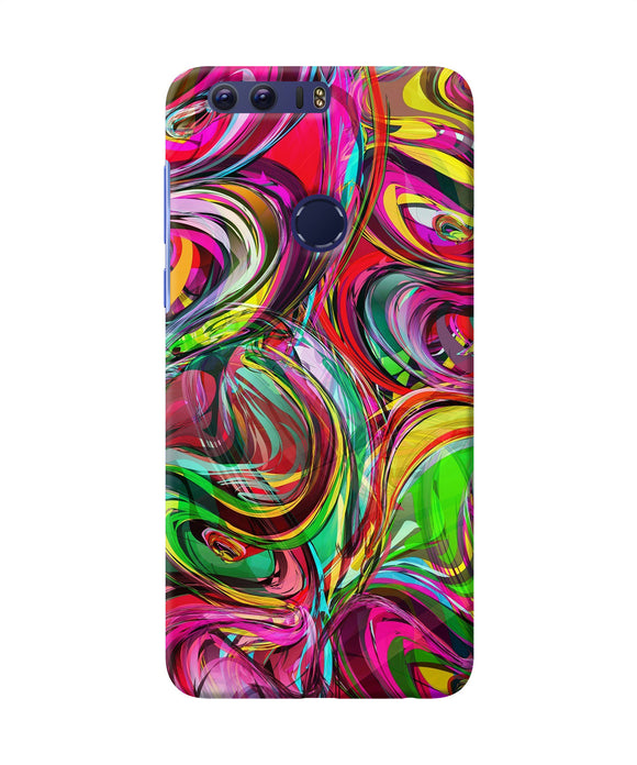 Abstract Colorful Ink Honor 8 Back Cover