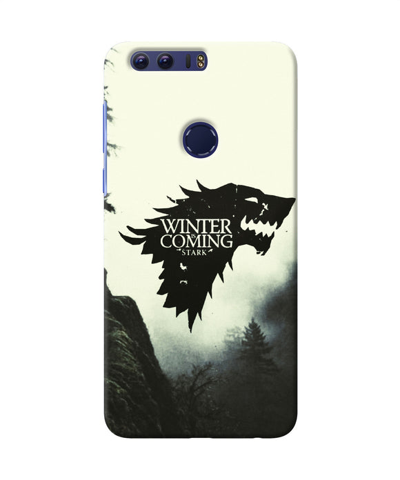 Winter Coming Stark Honor 8 Back Cover