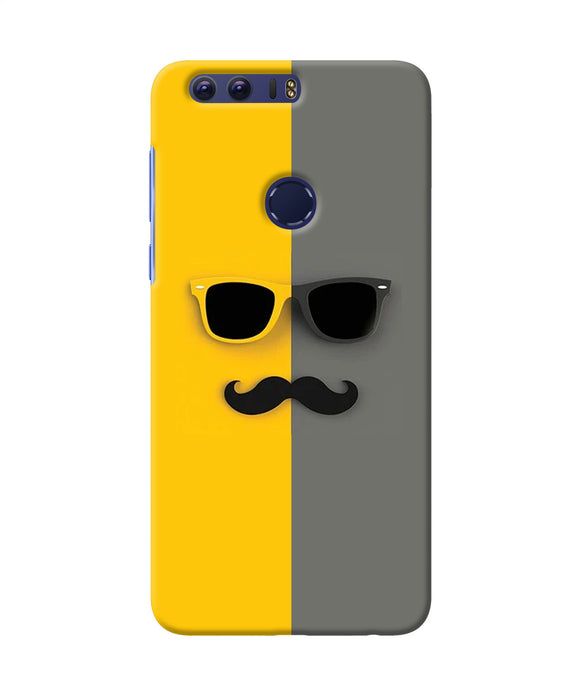 Mustache Glass Honor 8 Back Cover