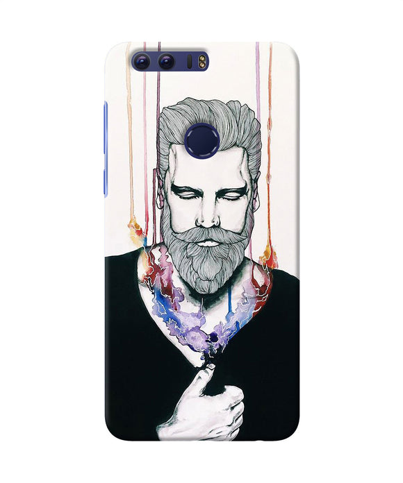 Beard Man Character Honor 8 Back Cover