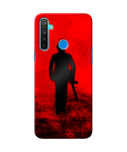 Rocky Bhai with Gun Realme 5/5i/5s Real 4D Back Cover