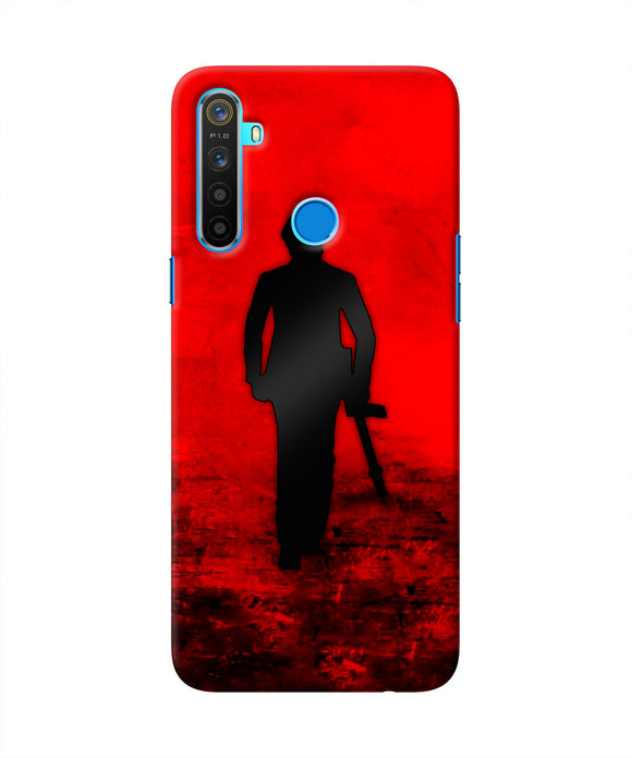 Rocky Bhai with Gun Realme 5/5i/5s Real 4D Back Cover