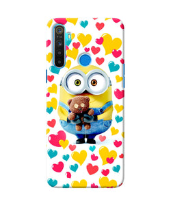 Minion Teddy Hearts Realme 5 / 5i / 5s Back Cover