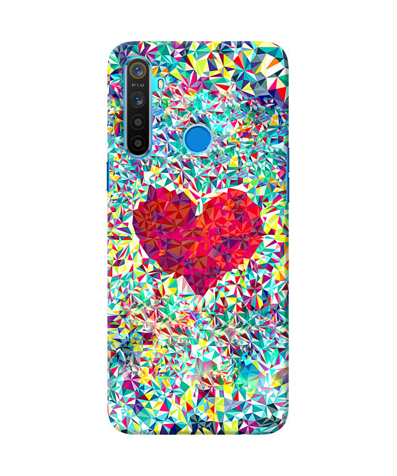 Red Heart Print Realme 5 / 5i / 5s Back Cover