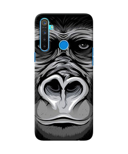 Black Chimpanzee Realme 5 / 5i / 5s Back Cover