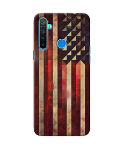 Vintage Us Flag Realme 5 / 5i / 5s Back Cover