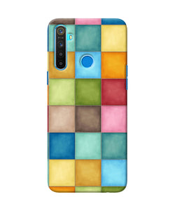 Abstract Colorful Squares Realme 5 / 5i / 5s Back Cover