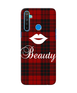 Beauty Red Square Realme 5 / 5i / 5s Back Cover