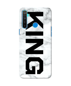 King Marble Text Realme 5 / 5i / 5s Back Cover