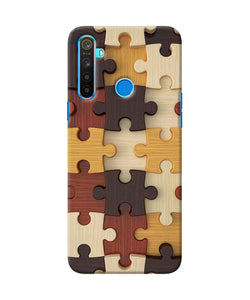 Wooden Puzzle Realme 5 / 5i / 5s Back Cover