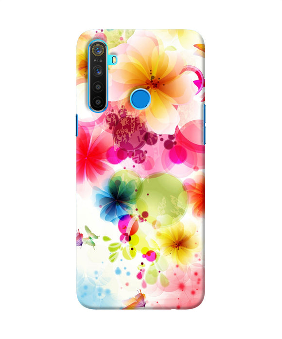 Flowers Print Realme 5 / 5i / 5s Back Cover