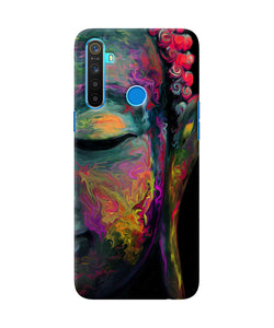 Buddha Face Painting Realme 5 / 5i / 5s Back Cover