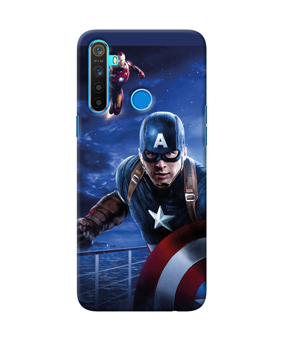 Captain With Ironman Realme 5 / 5i / 5s Back Cover