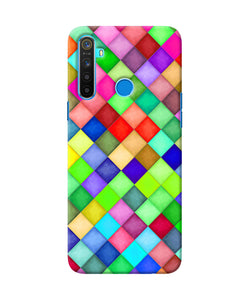 Abstract Colorful Squares Realme 5 / 5i / 5s Back Cover