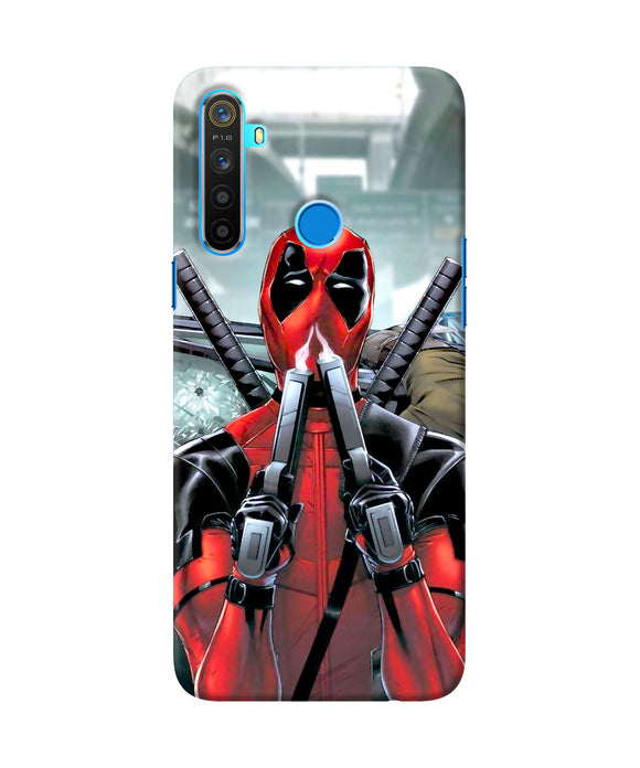 Deadpool With Gun Realme 5 / 5i / 5s Back Cover