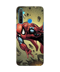 Spiderman On Sky Realme 5 / 5i / 5s Back Cover