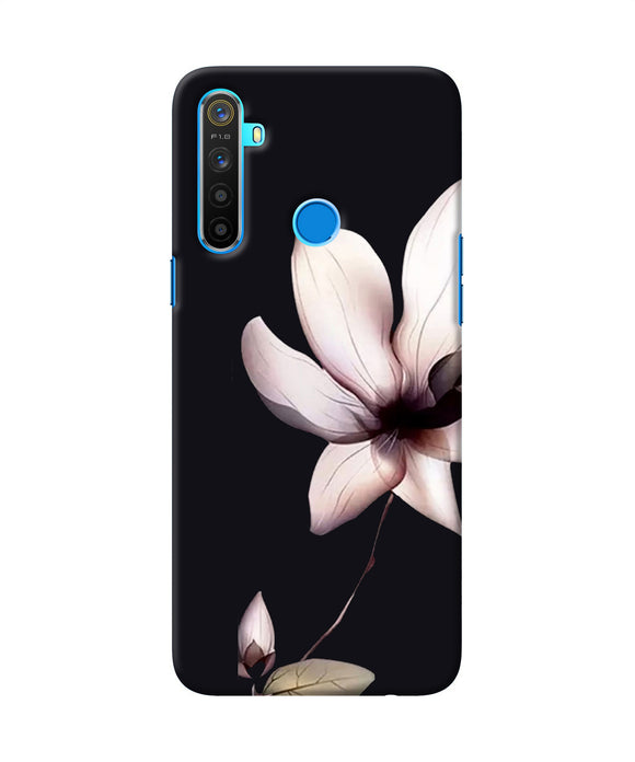 Flower White Realme 5 / 5i / 5s Back Cover