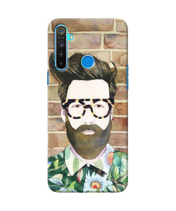 Beard Man With Glass Realme 5 / 5i / 5s Back Cover