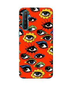 Abstract Eyes Pattern Realme Xt / X2 Back Cover