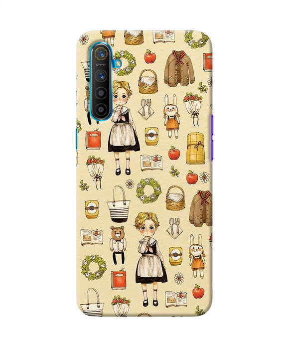 Canvas Girl Print Realme Xt / X2 Back Cover