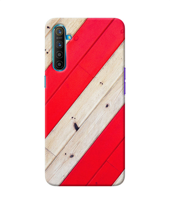 Abstract Red Brown Wooden Realme Xt / X2 Back Cover