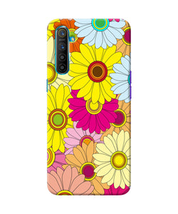 Abstract Colorful Flowers Realme Xt / X2 Back Cover