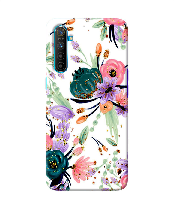 Abstract Flowers Print Realme Xt / X2 Back Cover