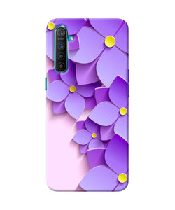 Violet Flower Craft Realme Xt / X2 Back Cover