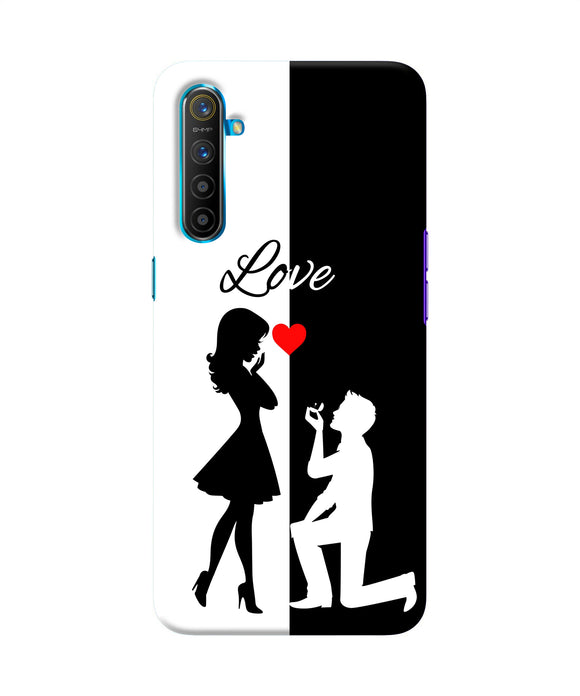 Love Propose Black And White Realme Xt / X2 Back Cover