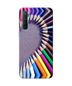 Color Pencil Half Heart Realme Xt / X2 Back Cover