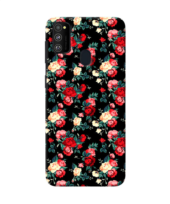 Rose Pattern Samsung M30s Back Cover