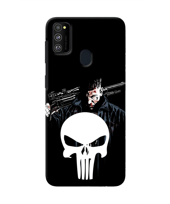 Punisher Character Samsung M30s Real 4D Back Cover
