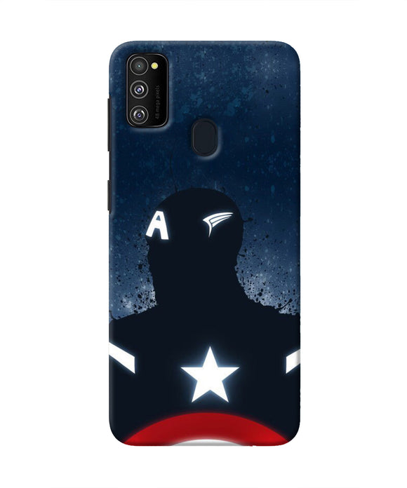 Captain america Shield Samsung M30s Real 4D Back Cover
