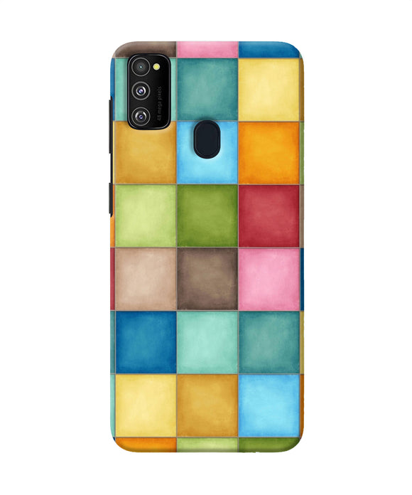 Abstract Colorful Squares Samsung M30s Back Cover