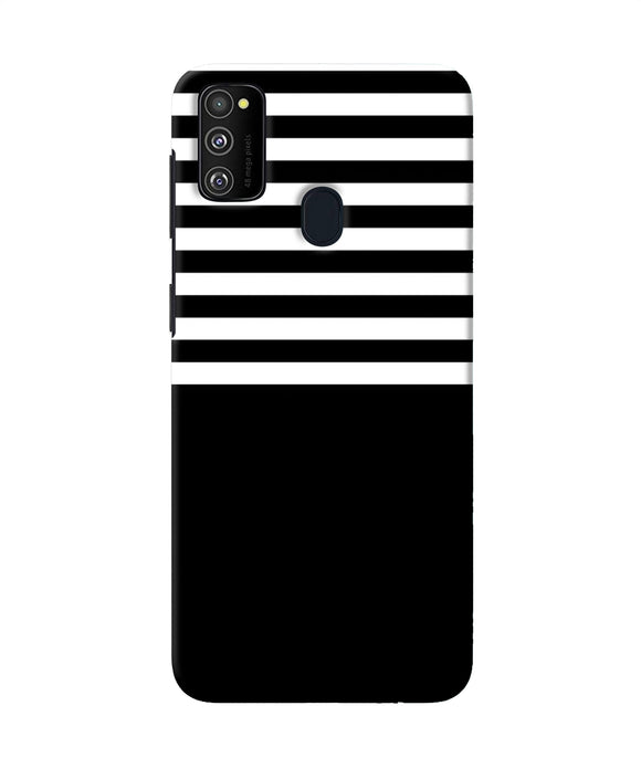 Black And White Print Samsung M30s Back Cover