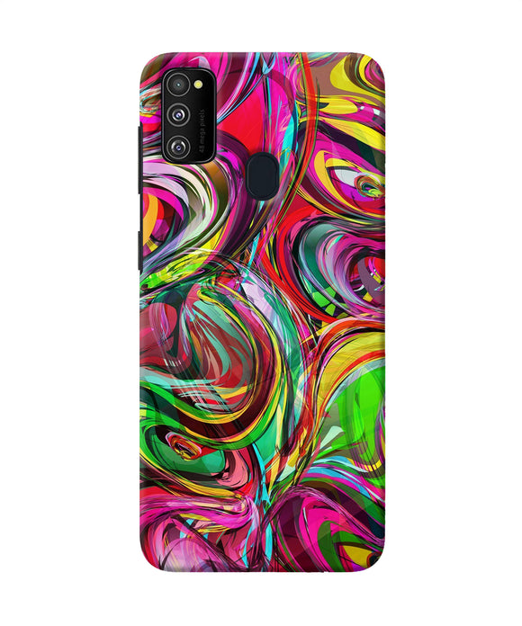 Abstract Colorful Ink Samsung M30s Back Cover