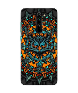 Angry Owl Art Redmi Note 8 Pro Back Cover
