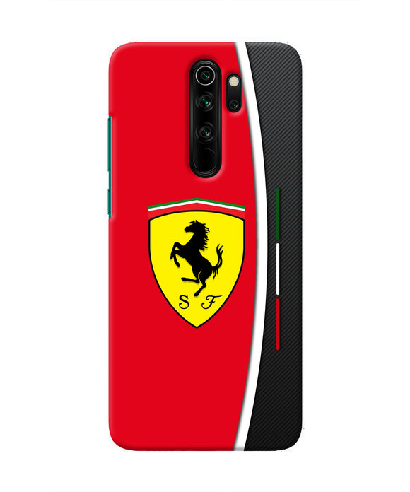 Ferrari Abstract Red Redmi Note 8 Pro Real 4D Back Cover