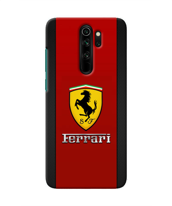 Ferrari Abstract Maroon Redmi Note 8 Pro Real 4D Back Cover
