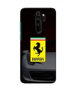 White Ferrari Redmi Note 8 Pro Real 4D Back Cover