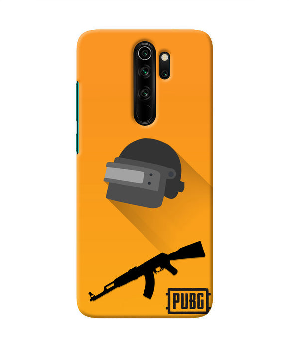 PUBG Helmet and Gun Redmi Note 8 Pro Real 4D Back Cover