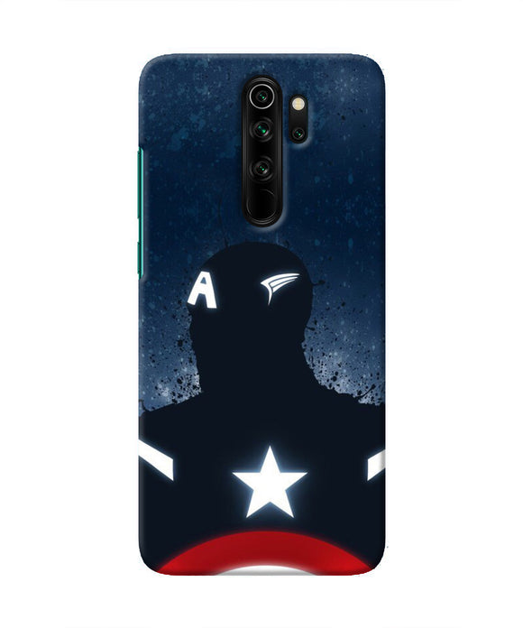 Captain america Shield Redmi Note 8 Pro Real 4D Back Cover