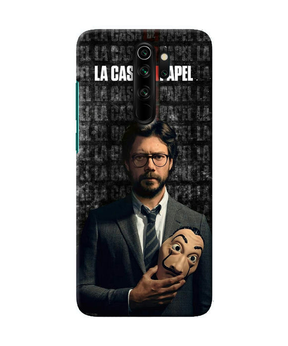 Money Heist Professor with Mask Redmi Note 8 Pro Back Cover